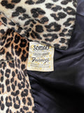 1960s Leopard print trapeze coat - Medium