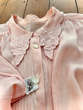 1940s CC41 pansy collar blouse - Medium Large