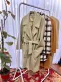 1960s Stripe wool winter coat - Extra Large