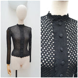 1930s Crocheted cardigan - Extra x Small