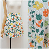 1930s Cotton printed shorts - Extra X small