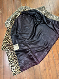 1960s Leopard print trapeze coat - Medium