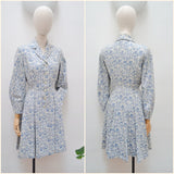 1950s Floral princess coat - Extra Small