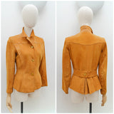 1940s Suede tailored jacket - Extra small