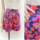 1960s Flower power shorts - Small