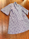 1950s Loose cotton coat - Medium Large