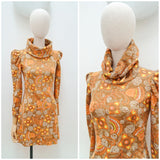 1970s Funnel neck jersey mini - Extra small