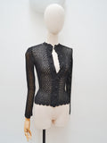 1930s Crocheted cardigan - Extra x Small