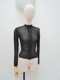 1930s Crocheted cardigan - Extra x Small