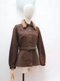 1930s Sheepskin collar jacket - Medium