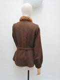 1930s Sheepskin collar jacket - Medium
