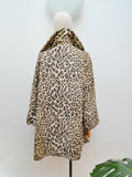 1950s Leopard print Lister coat - Medium