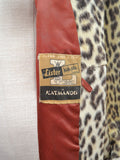 1950s Leopard print Lister coat - Medium