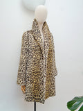 1950s Leopard print Lister coat - Medium