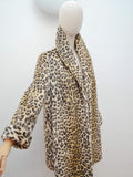 1950s Leopard print Lister coat - Medium
