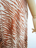 1970s Aristos animal print dress - Extra small