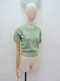 1950s Wolsey pure wool sweater top - Small
