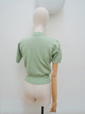 1950s Wolsey pure wool sweater top - Small