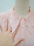 1940s CC41 pansy collar blouse - Medium Large