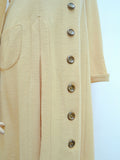 1940s Mustard wool day dress - Medium