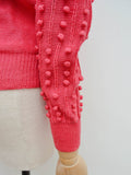 1970s Bobble knit sweater top - Extra small Small