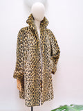 1950s Astraka animal print coat - Medium