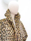 1950s Astraka animal print coat - Medium