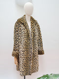 1950s Astraka animal print coat - Medium