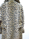 1950s Astraka animal print coat - Medium