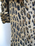1950s Astraka animal print coat - Medium