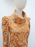 1970s Funnel neck jersey mini - Extra small