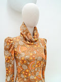 1970s Funnel neck jersey mini - Extra small