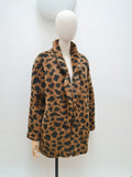 1980s Animal print jacket - Small Medium