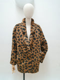 1980s Animal print jacket - Small Medium