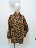 1980s Animal print jacket - Small Medium