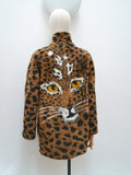 1980s Animal print jacket - Small Medium