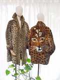 1950s Astraka animal print coat - Medium
