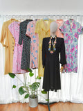1940s Mustard wool day dress - Medium