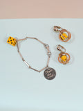 1940s Bakelite dice jewellery set