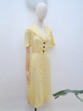 1930s Cotton voile day dress - Medium Large