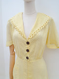 1930s Cotton voile day dress - Medium Large