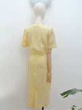 1930s Cotton voile day dress - Medium Large