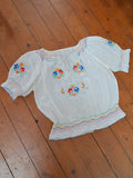 1930s 40s Hungarian blouse - Extra small