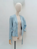 1970s Pastel leather jacket - Small