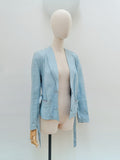 1970s Pastel leather jacket - Small