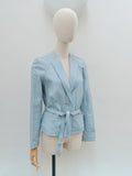 1970s Pastel leather jacket - Small