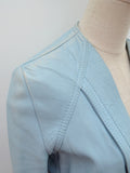 1970s Pastel leather jacket - Small