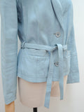 1970s Pastel leather jacket - Small