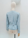 1970s Pastel leather jacket - Small