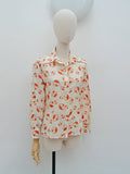 1970s Sailor print blouse - Small Medium
